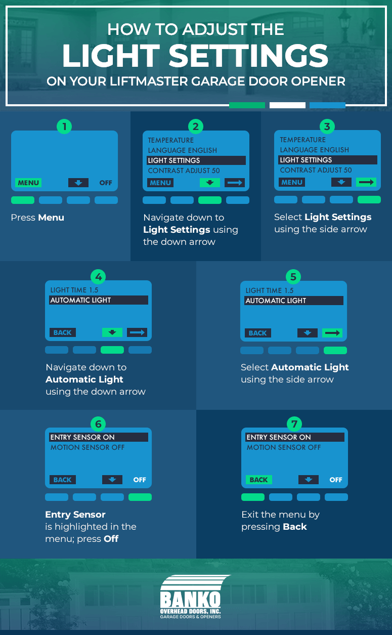 How to Adjust the Light Settings on Your LiftMaster Garage Door Opener Micrographic