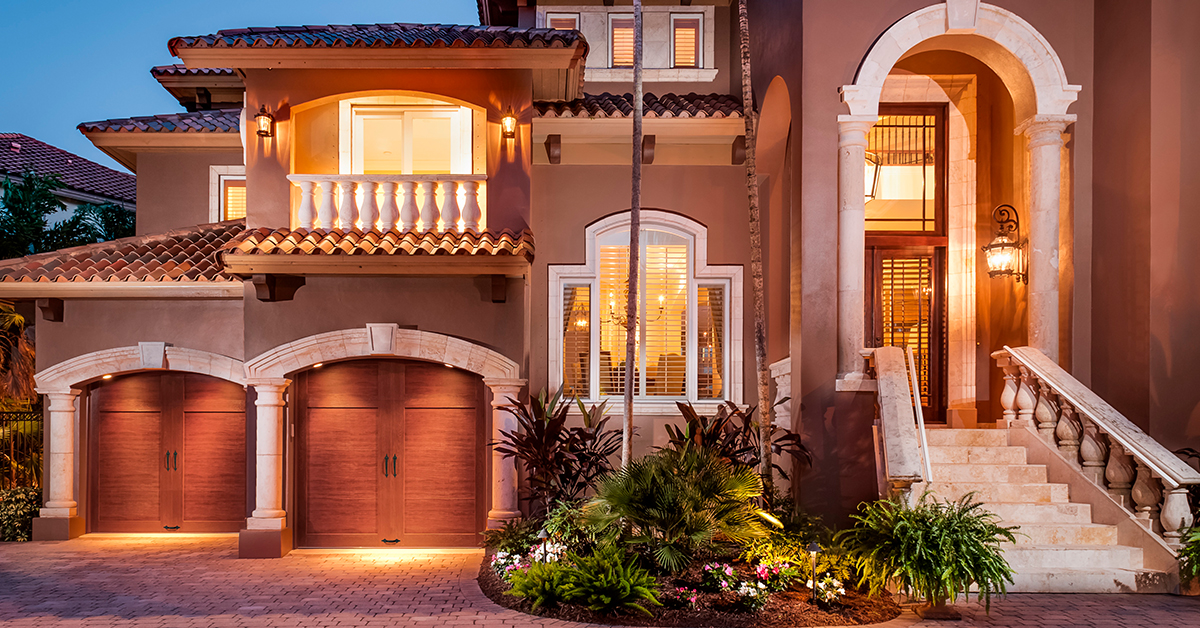 Arched Wood Carriage House Style Garage Doors