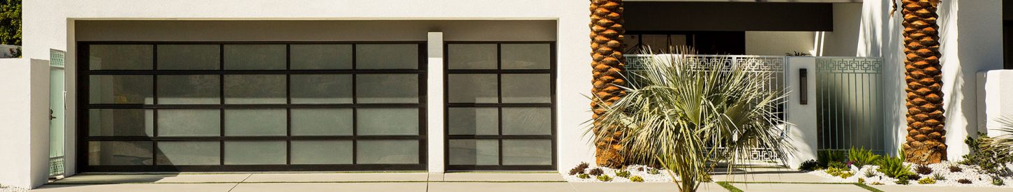 Avante Collection Black Steel Garage Doors