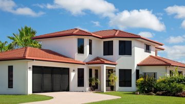 Clopay Canyon Ridge – Louver Designs - Black Garage Doors