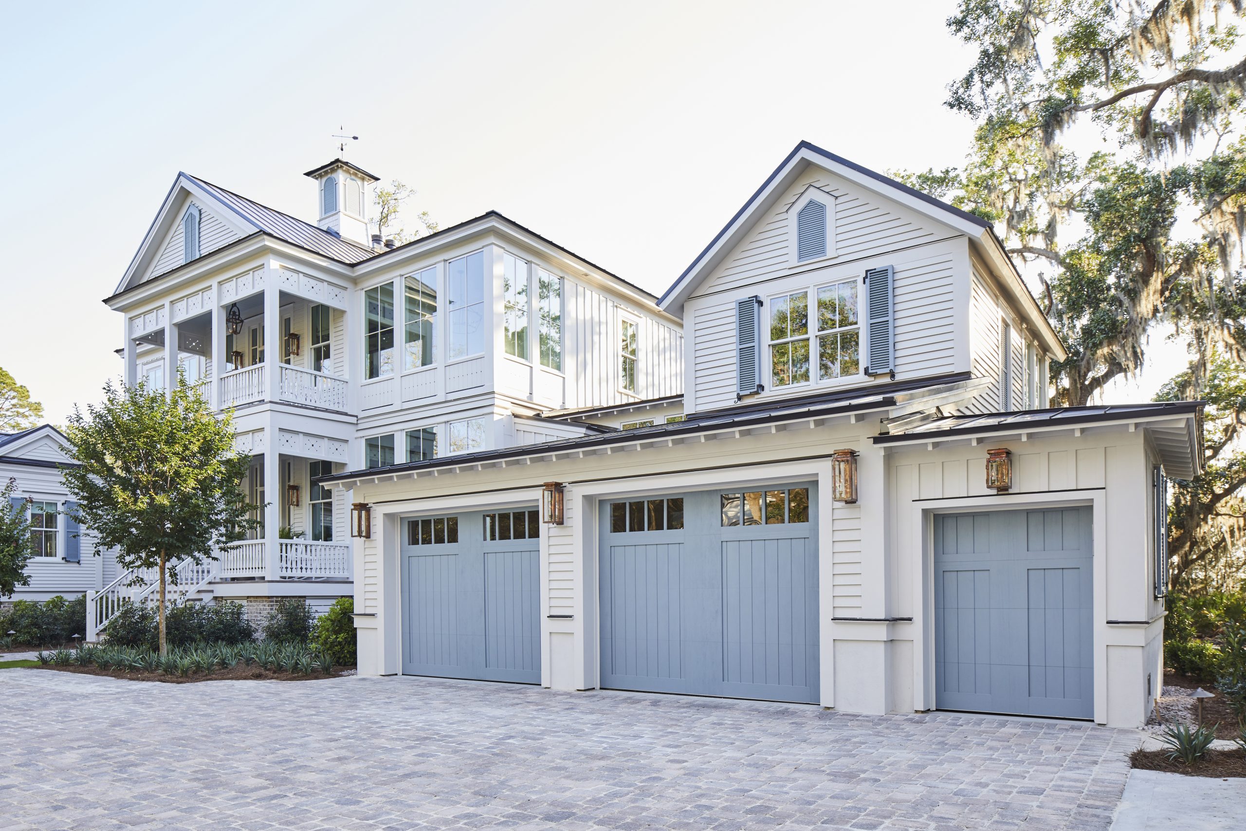 Custom Blue Clopay Canyon Ridge Garage Doors