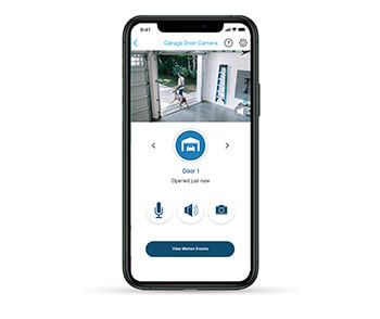 myQ garage door opener app on cell phone