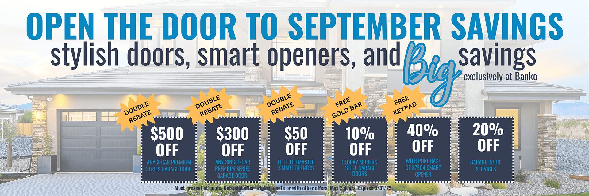 September 2025 Promos